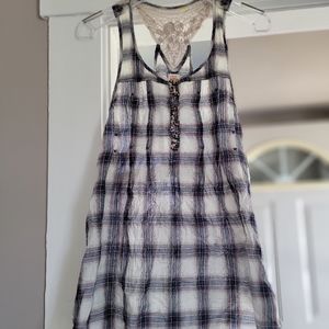 Free People Plaid Tank